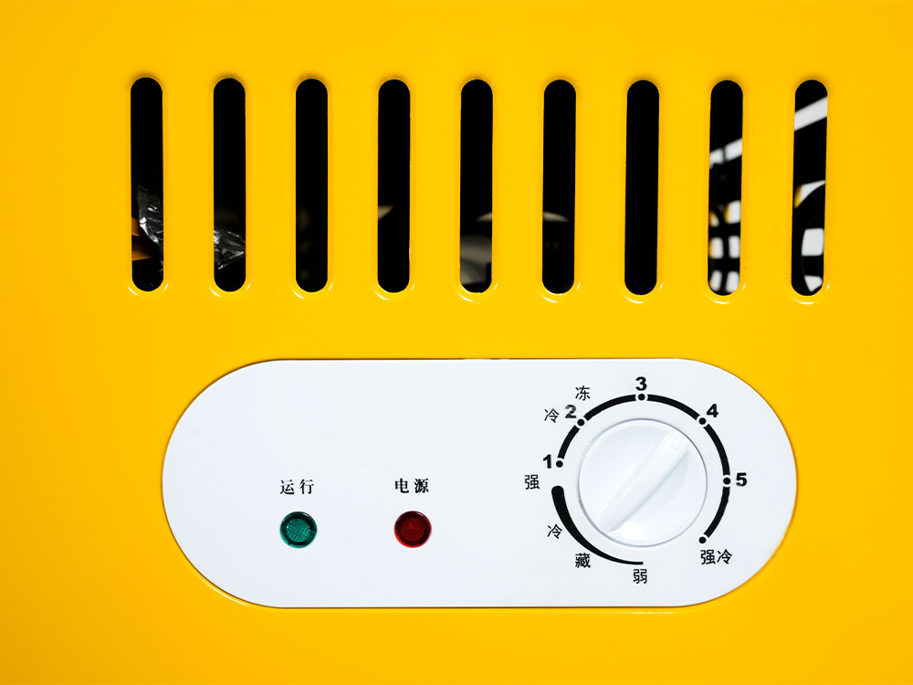 Front Transparent Aluminum Alloy Edging Freezer Island Showcase